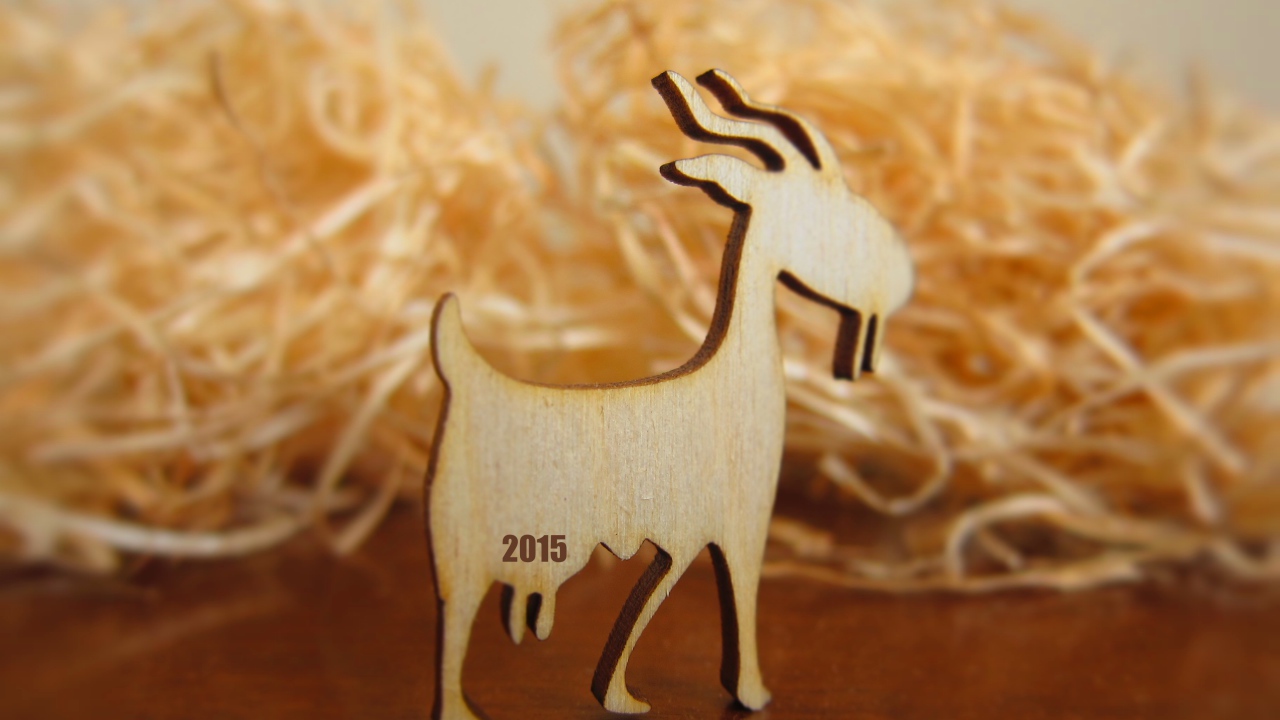 Деревянная коза на Новый Год