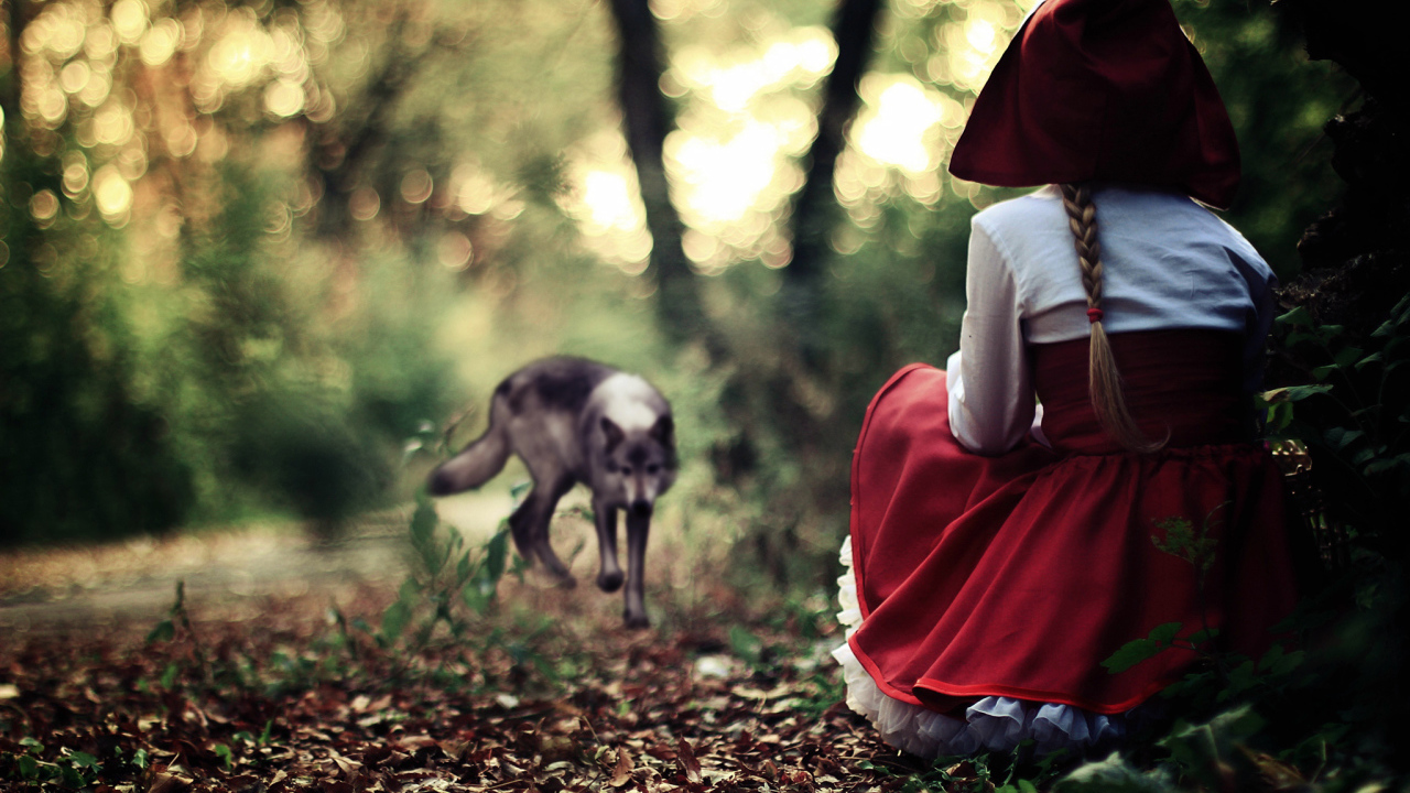 Красная шапочка в лесу