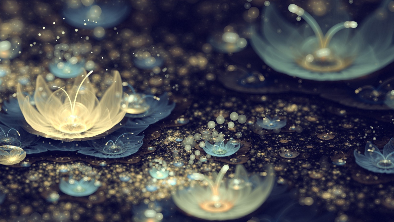 Абстрактные лилии