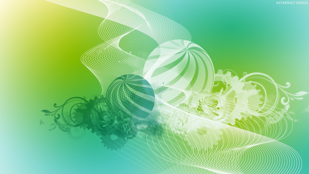 Шары цветы и паутина