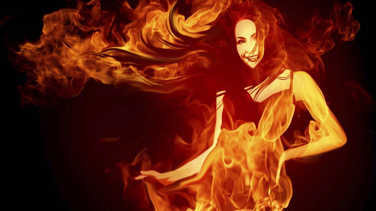 Огненная девушка