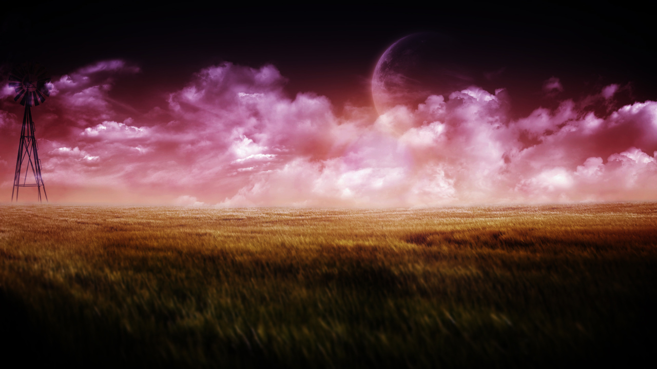 Планета за розовыми облаками