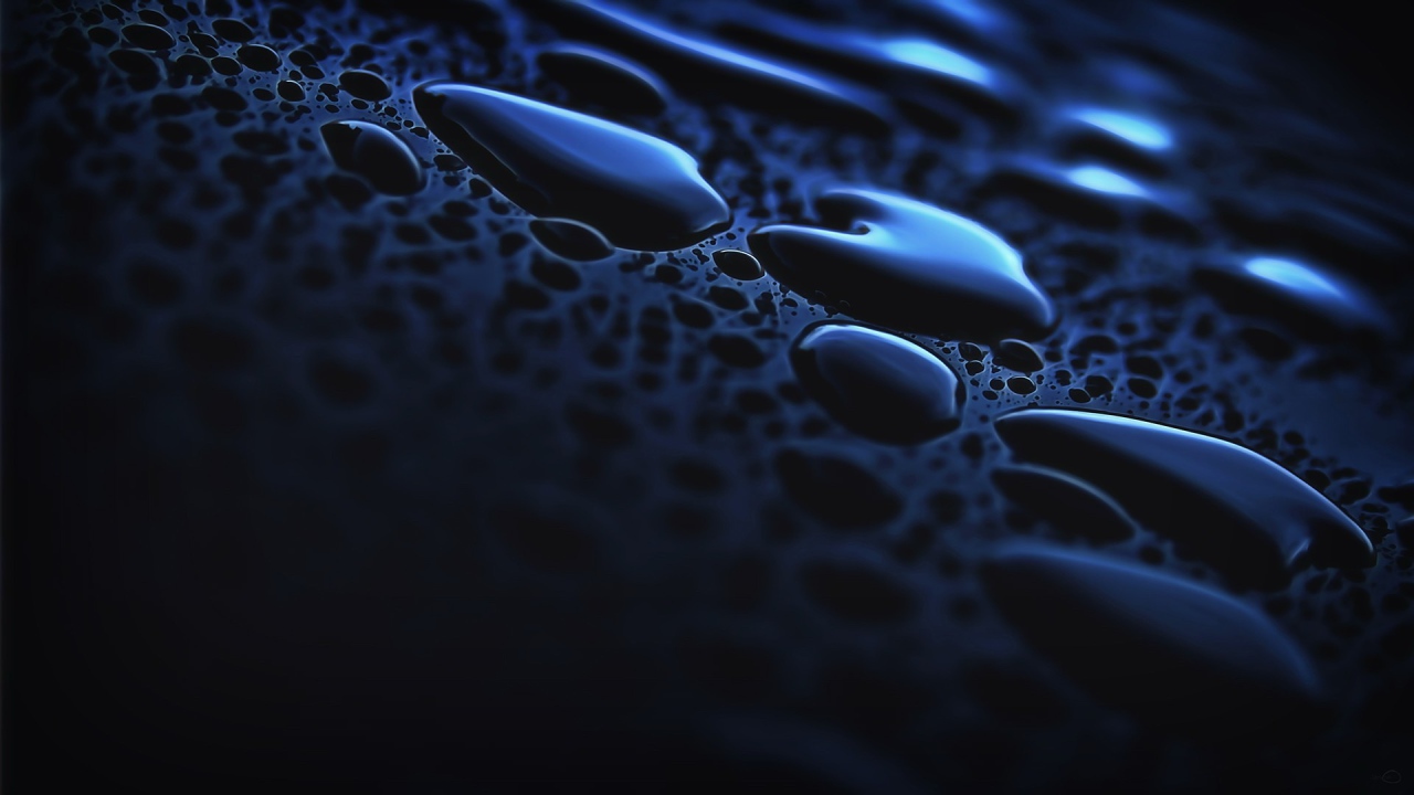 Синие капли