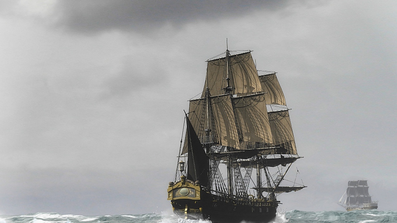 Парусники в море