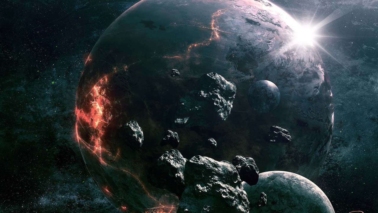 Трещины на планете