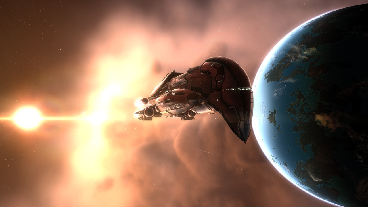 Инопланетный корабль у Земли