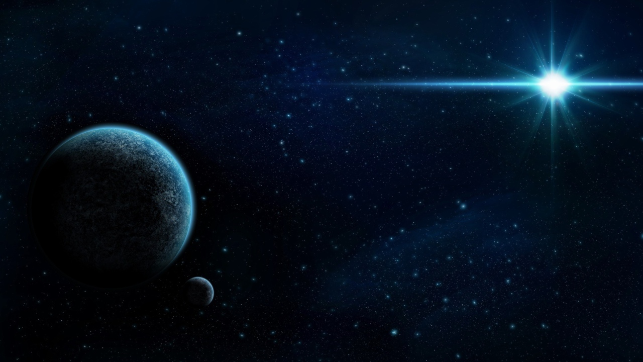 Планета со спутником