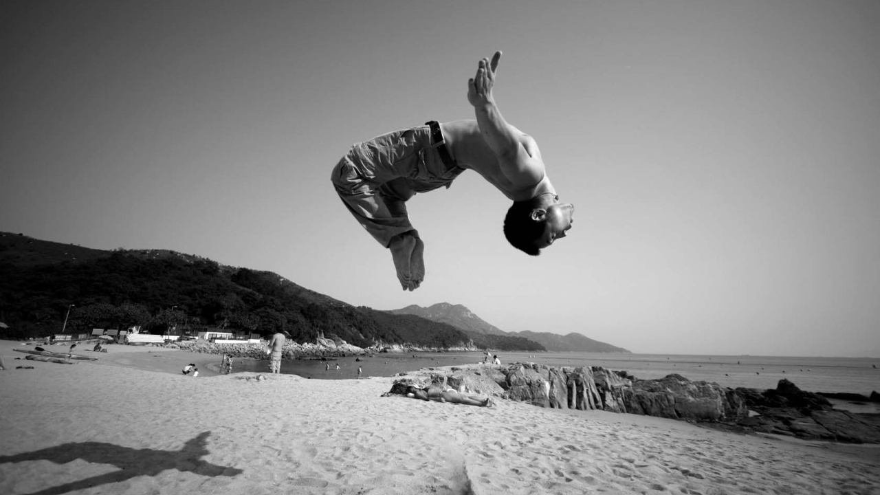 Пляж для паркура