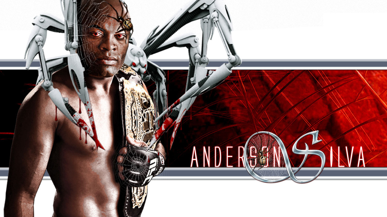 Известный UFC боец Андерсон Силва. Паук