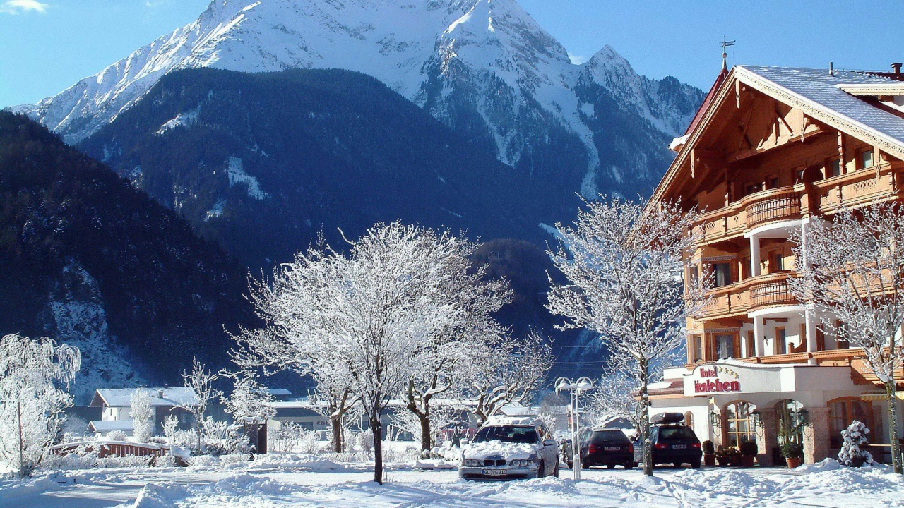 Альпы на горнолыжном курорте Майрхофен, Австрия