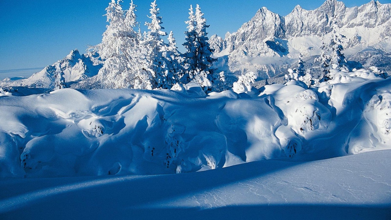 Альпы на горнолыжном курорте Шладминг, Австрия