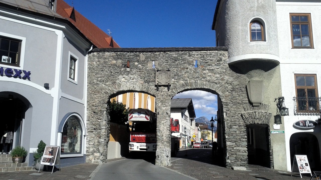 Арка на горнолыжном курорте Шладминг, Австрия