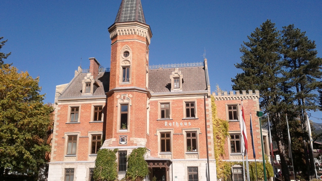 Замок на горнолыжном курорте Шладминг, Австрия