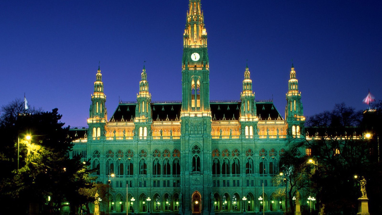 Сити Холл в городе Вена, Австрия