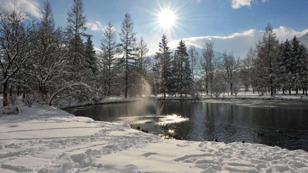 Озеро на курорте Бад Хофгастайн, Австрия
