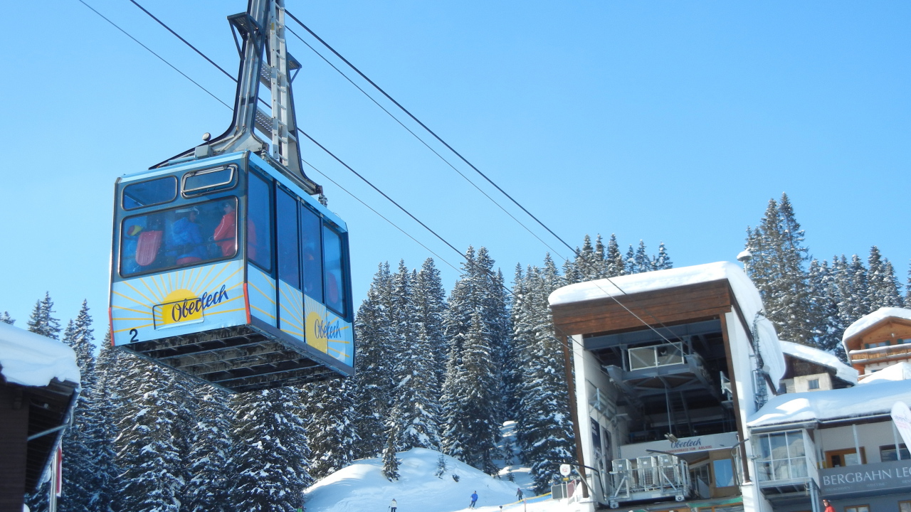 Подъемник на горнолыжном курорте Лех, Австрия