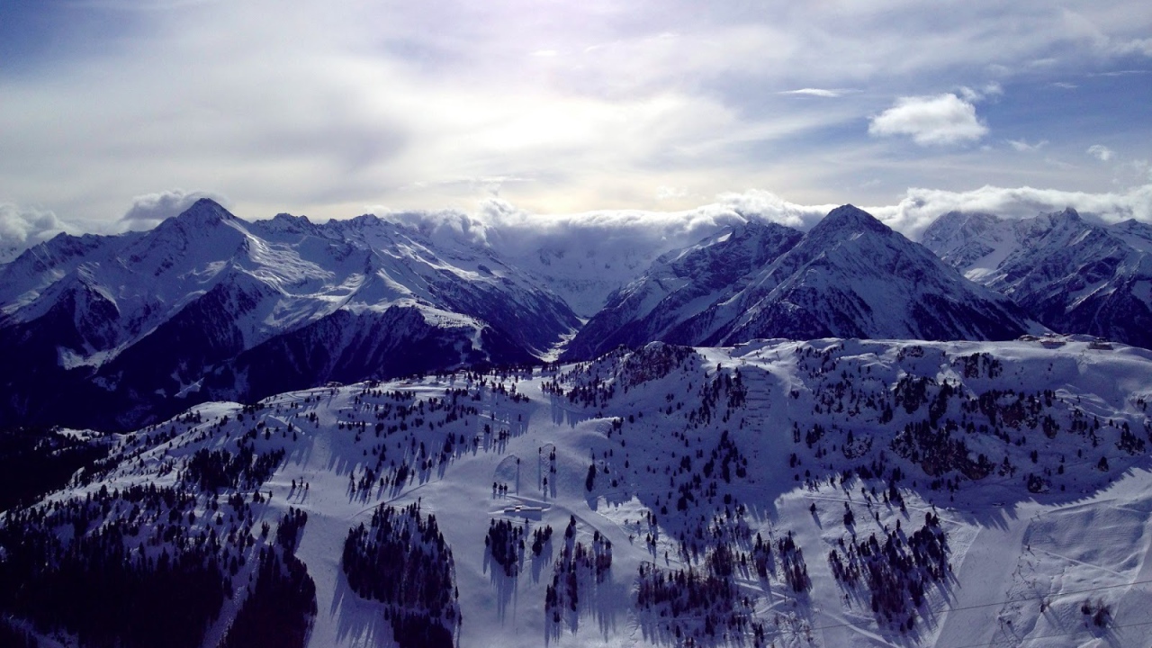 Горы на горнолыжном курорте Майрхофен, Австрия