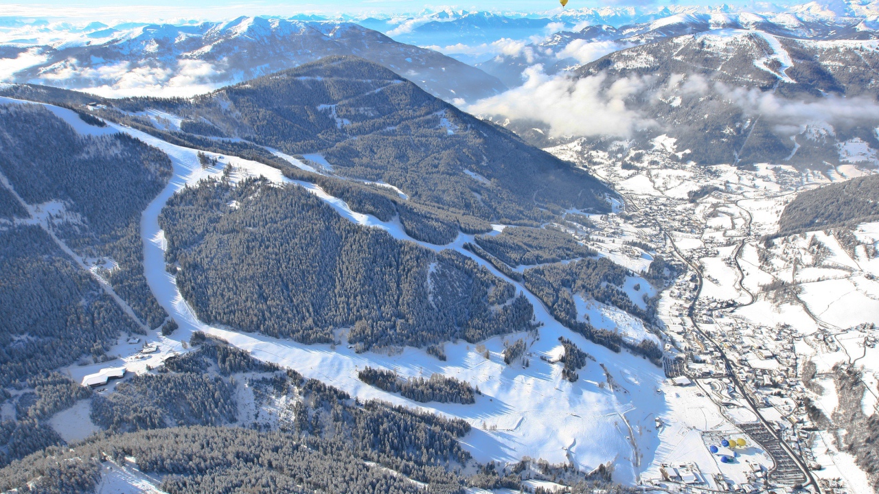 Горы на горнолыжном курорте Бад Кляйнкирххайм, Австрия