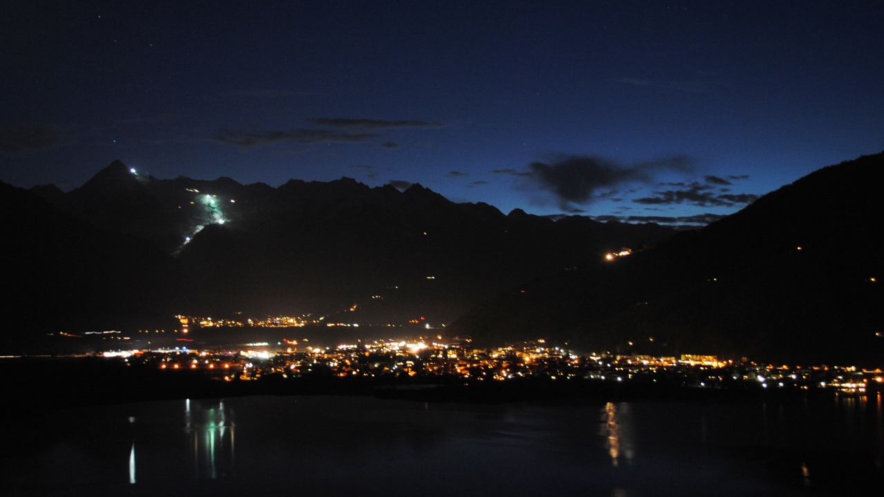 Ночь на курорте Цель-ам-Зее, Австрия