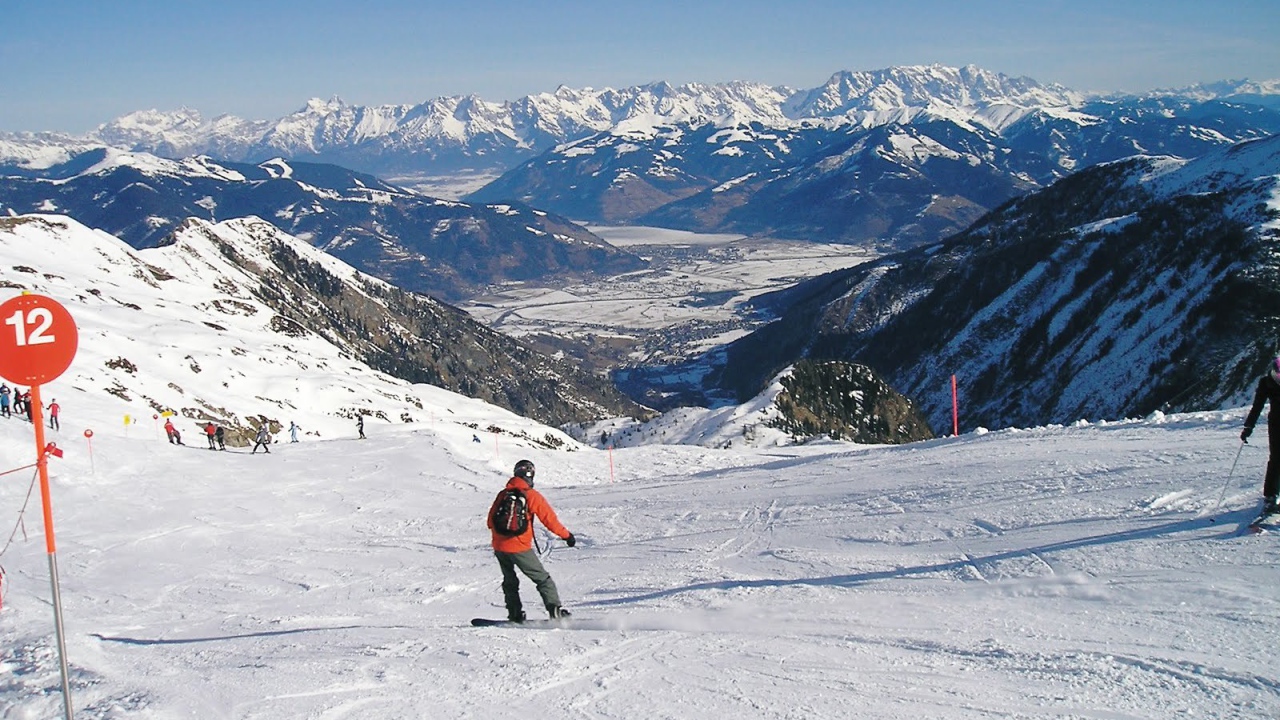 Катание на лыжах на курорте Цель-ам-Зее, Австрия