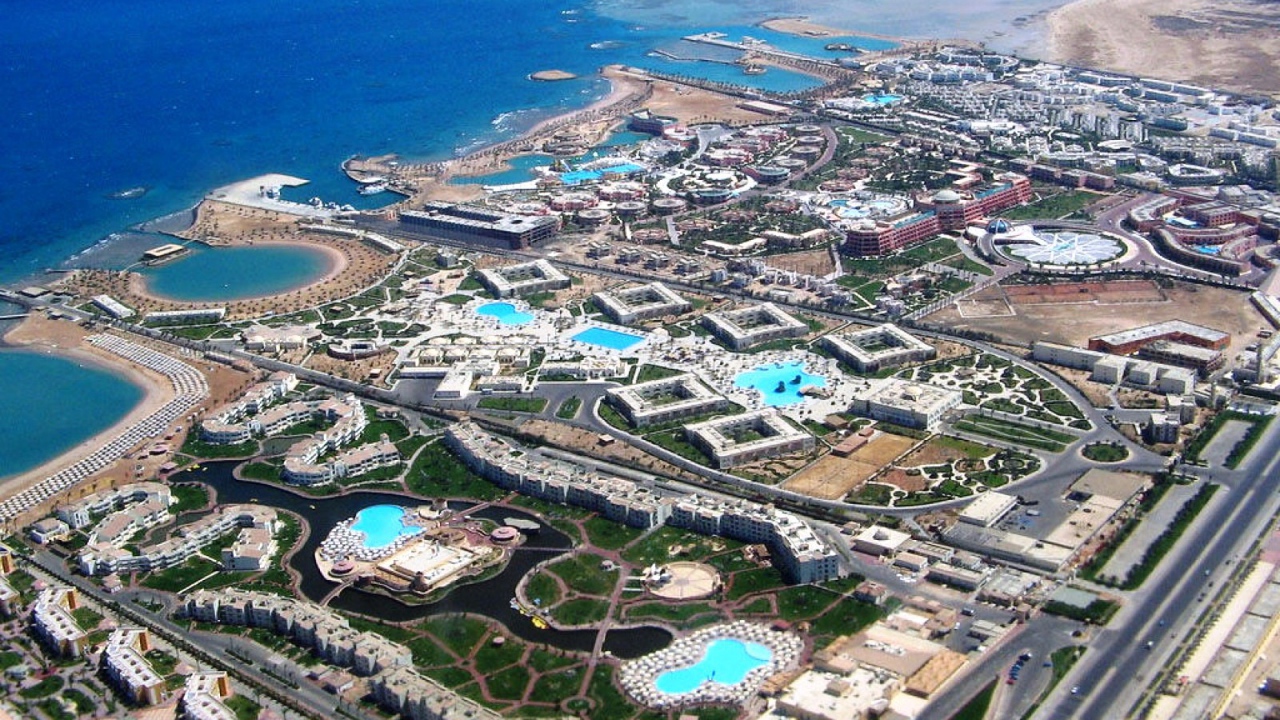 Панорама на курорте Хургада, Египет