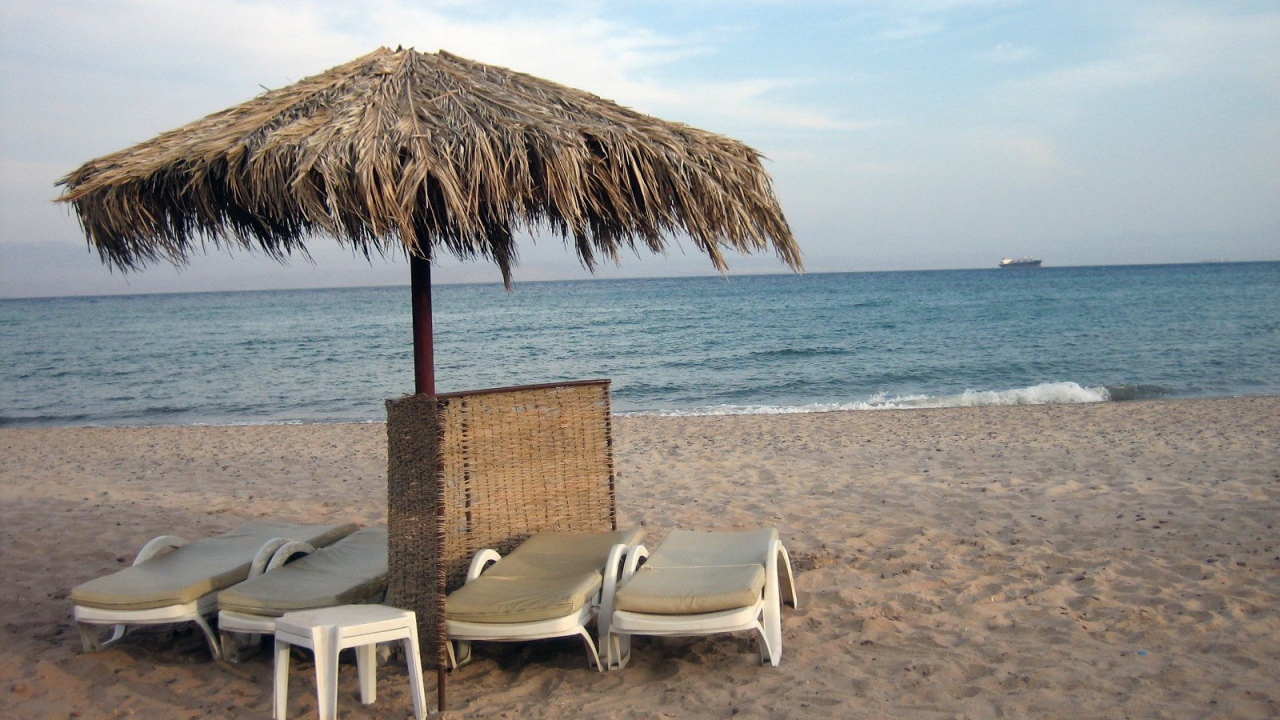 Пляж на курорте Таба, Египет