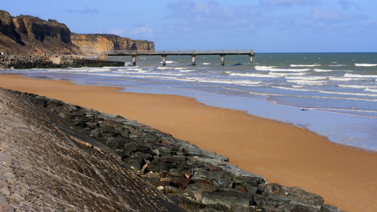 Пляж в Нормандии, Франция