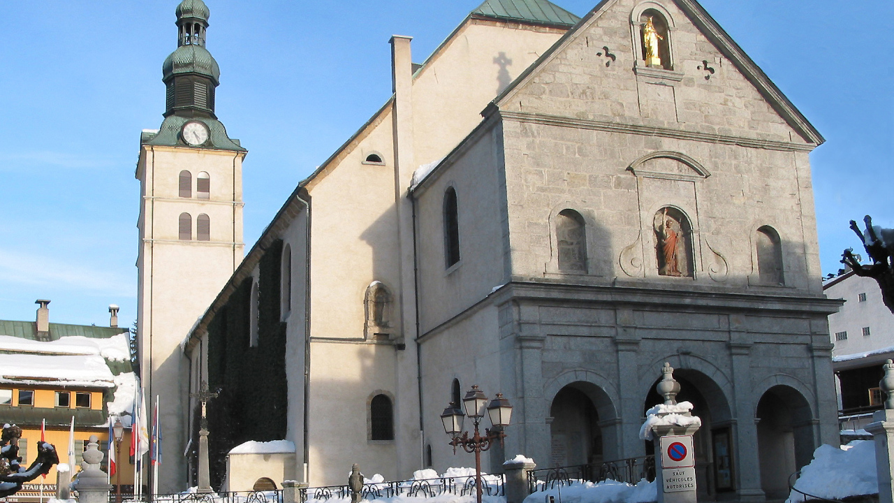 Собор на горнолыжном курорте Межев, Франция