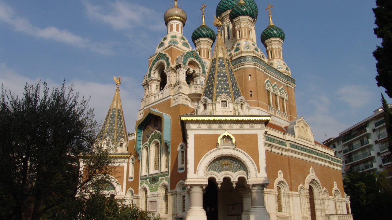 Церковь в городе Ницца, Франция