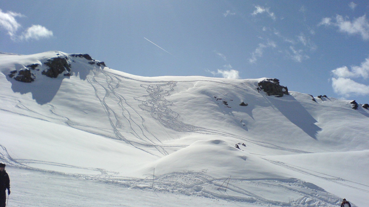 Лыжная трасса на горнолыжном курорте Валь-Торанс, Франция