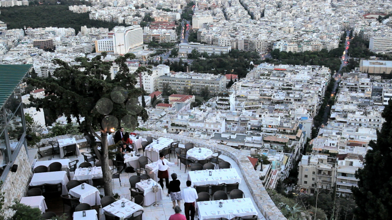 Ресторан на холме в Афинах