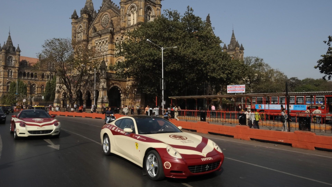 На улице города в Мумбае