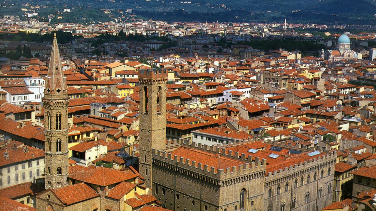 Панорама города во Флоренции, Италия