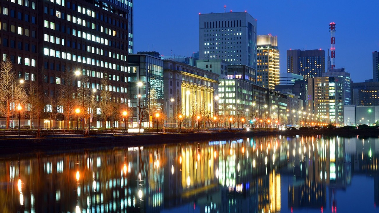 Набережная в Токио