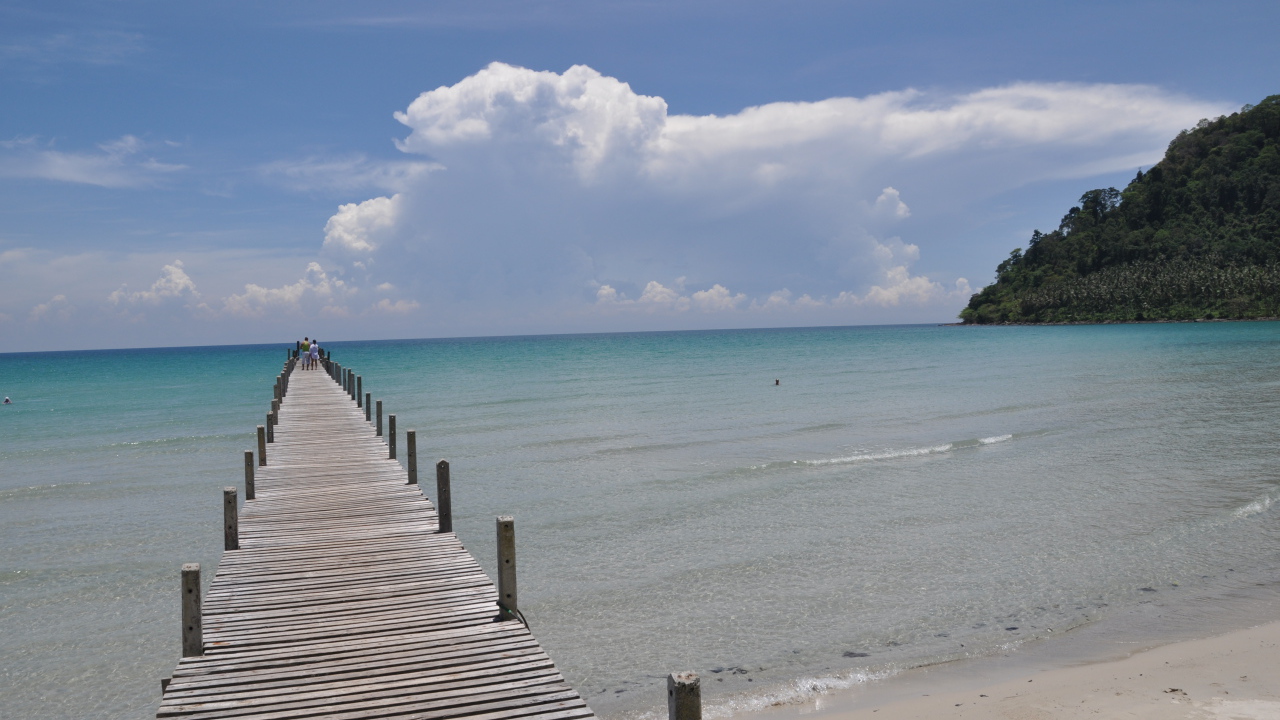 Морской пирс на острове Ко Куд, Таиланд