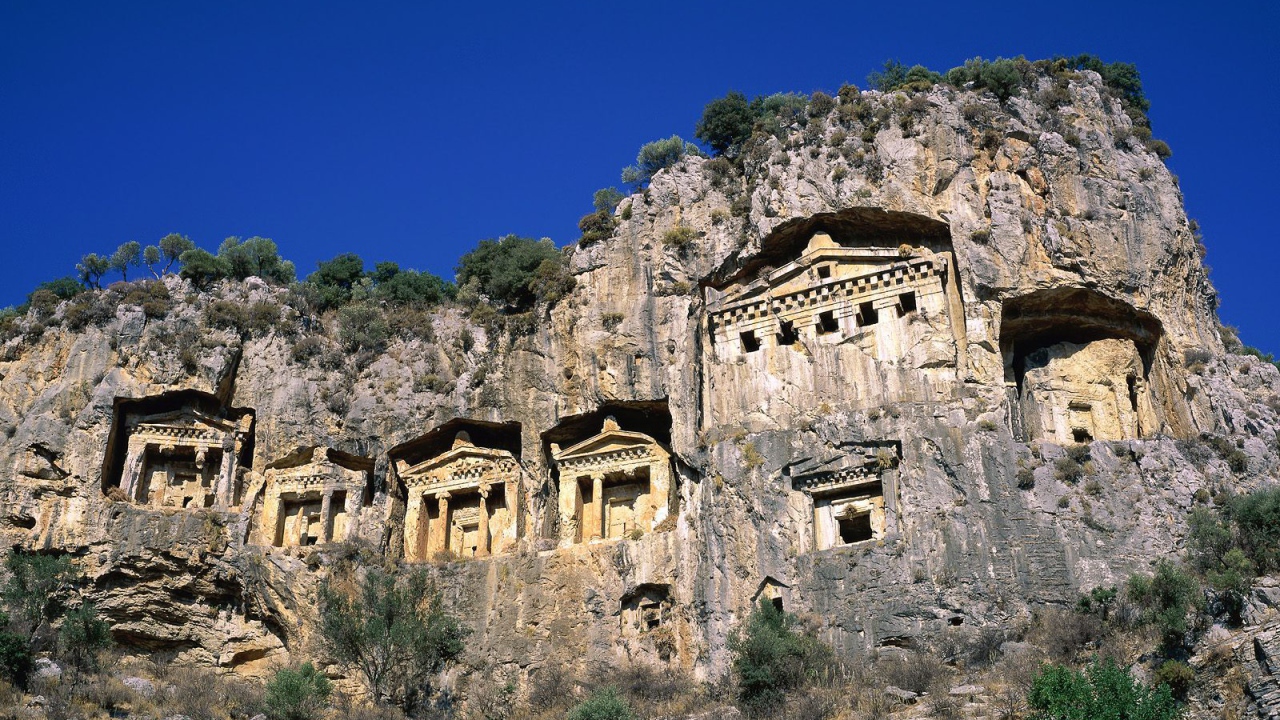 Древние здания в Мармарис, Турция