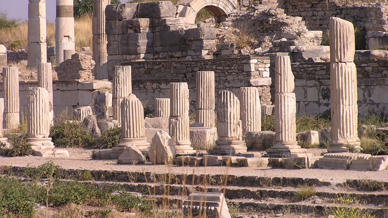 Старинные развалины в Эфесе, Турция