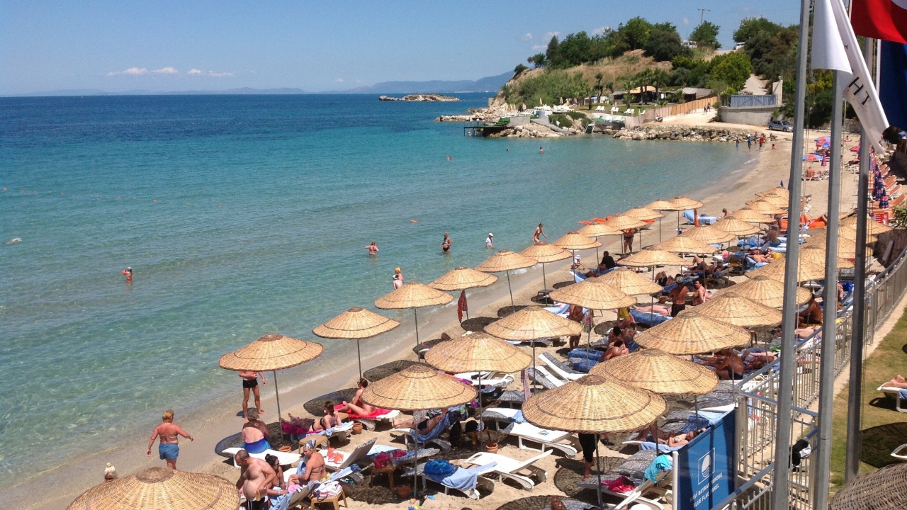 Пляж в Кушадасы, Турция