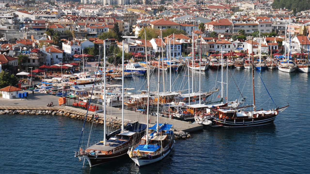 Гавань в Мармарис, Турция