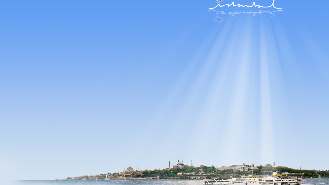 Лучи солнца над Стамбулом