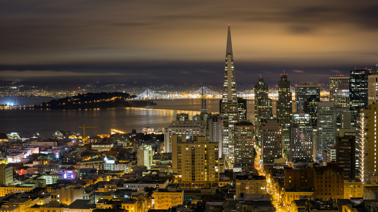 Ночной Сан-Франциско, США