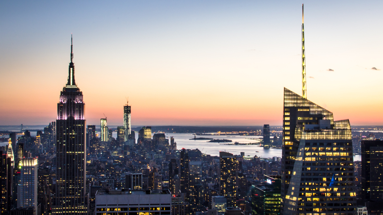 Рассвет в Нью-Йорке