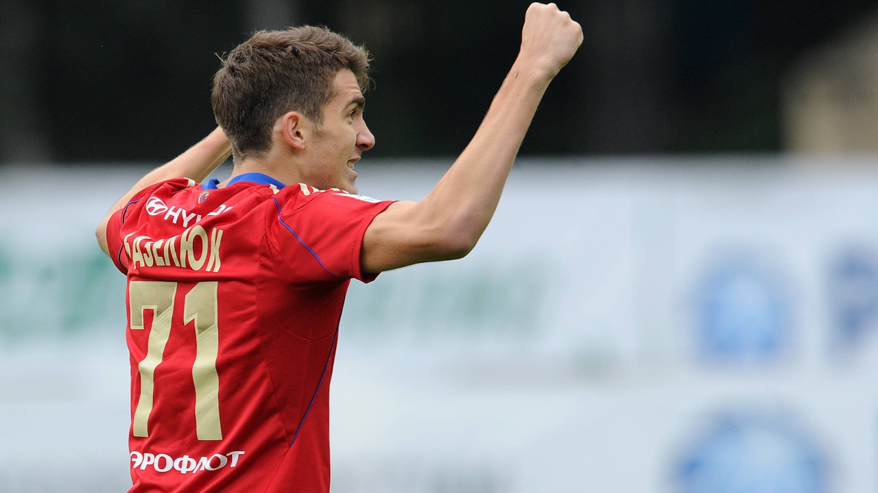 Нападающий ЦСКА Константин Базелюк