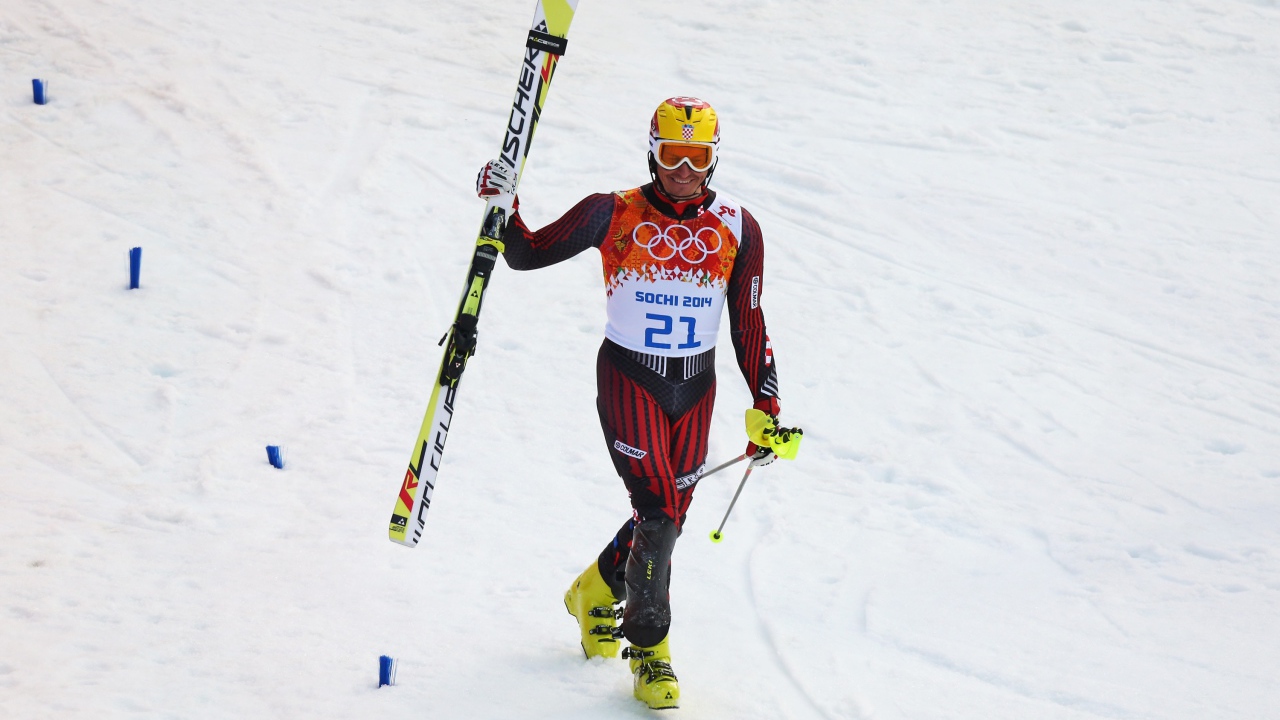 Хорватский лыжник Ивица Костелич обладатель серебряной медали на олимпиаде в Сочи
