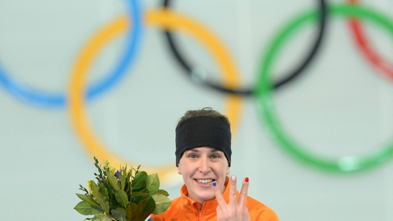  Голландская конькобежка Ирен Вюст обладательница золотой и двух серебряных медалей в Сочи