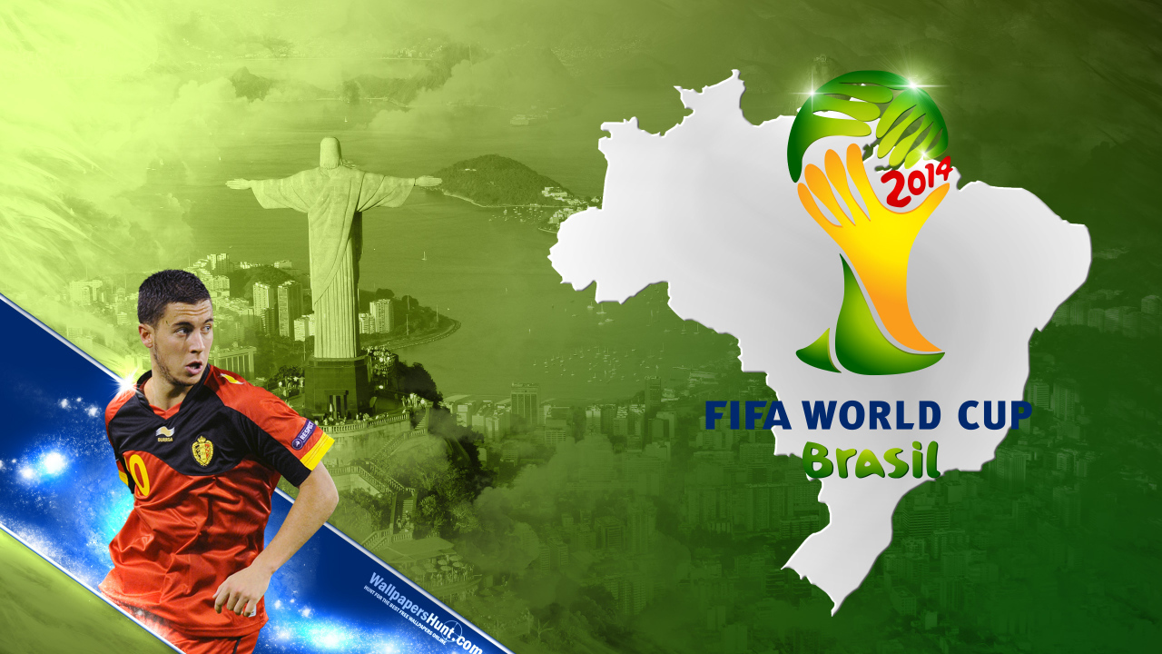 Эден Хазард из Бельгии на Чемпионате мира по футболу в Бразилии 2014