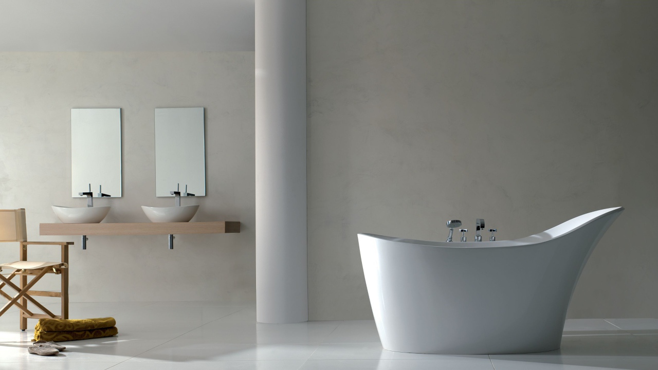 Модная дизайнерская ванная