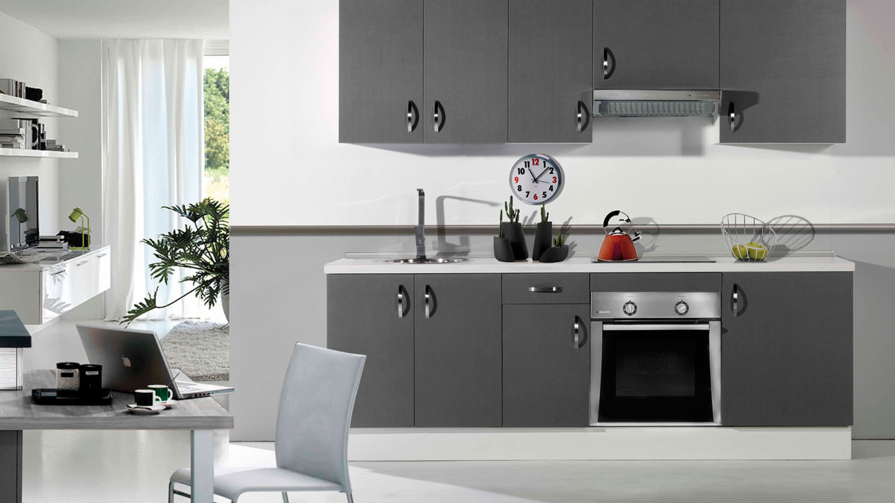 Gray color in the kitchen