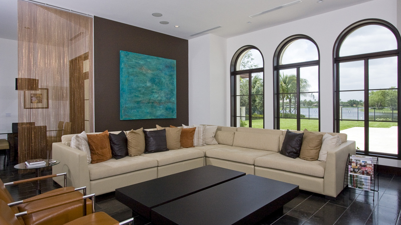 Гостиная в загородном доме