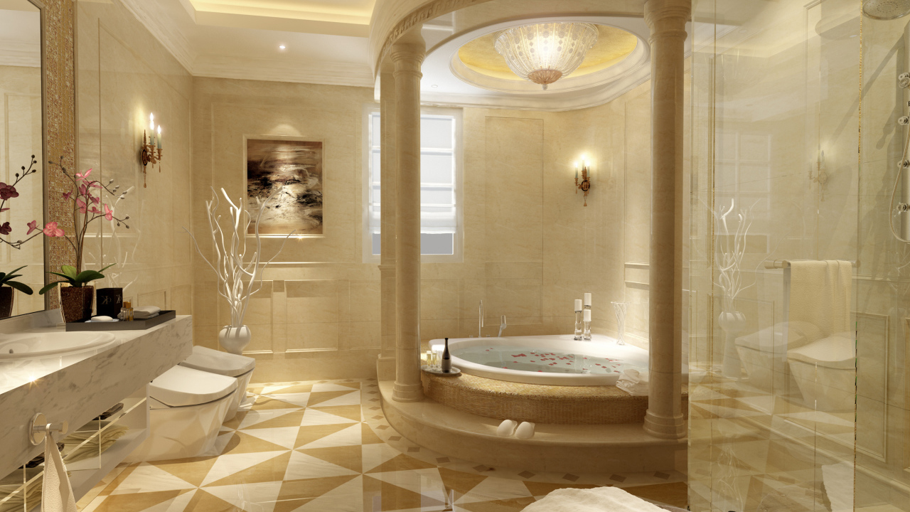 Роскошная ванная комната
